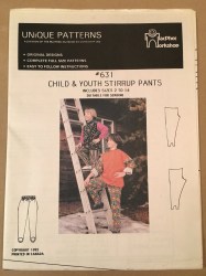 631 MACPHEE CANADA CHILD YOUTH 2 PIECE STIRRUP PANTS PATTERN 2-14